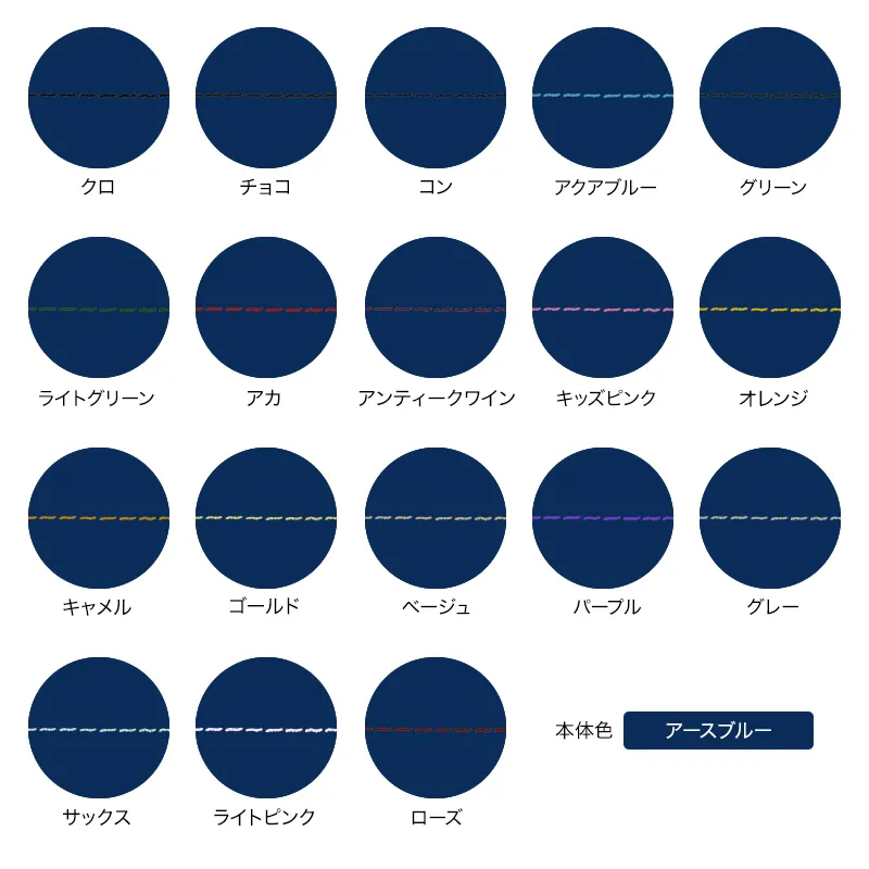 本体色がアースブルーの組み合わせイメージの画像