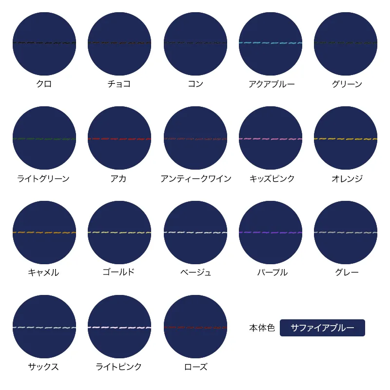 本体色がサファイアブルーの組み合わせイメージの画像