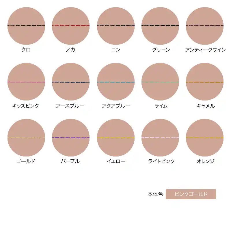 本体色がピンクゴールドの組み合わせイメージの画像