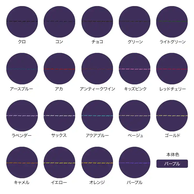 本体色がパープルの組み合わせイメージの画像
